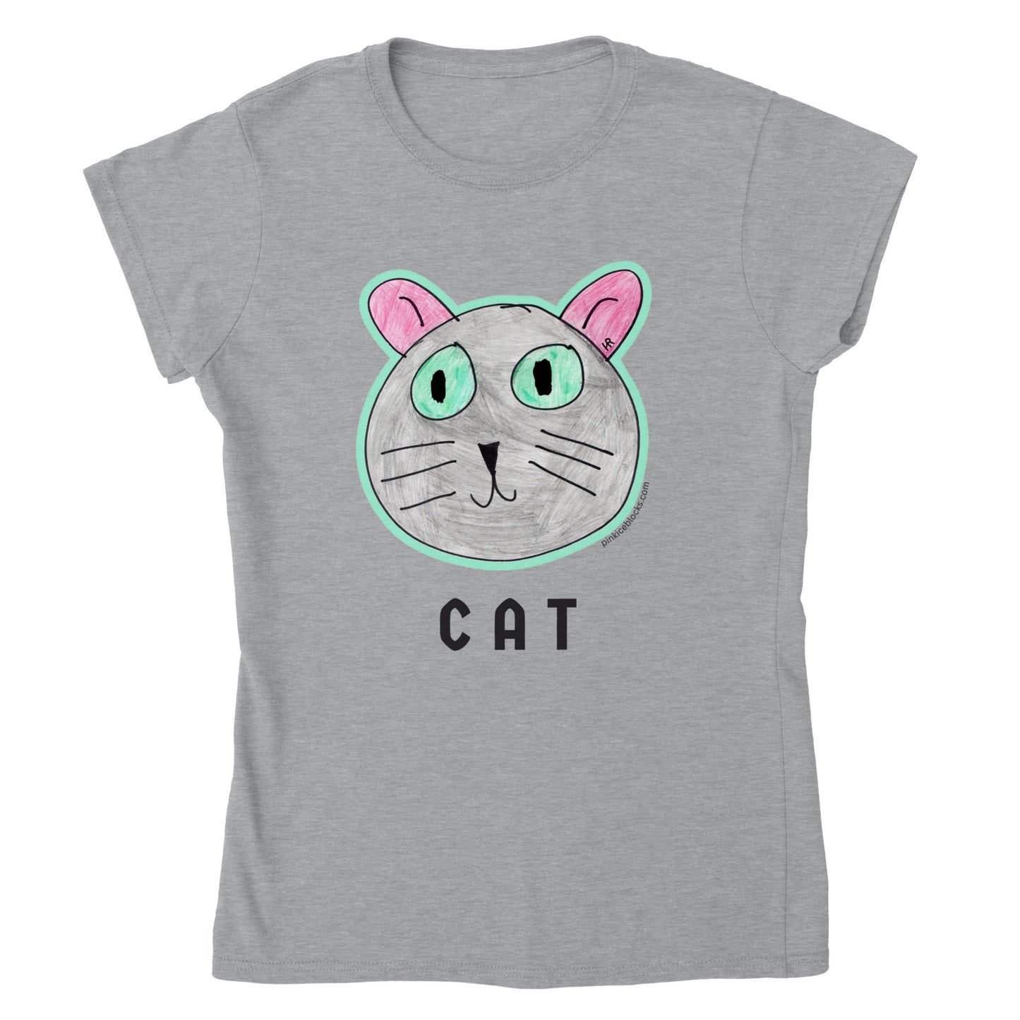 Luna Cat Classic Womens Crewneck T-shirt